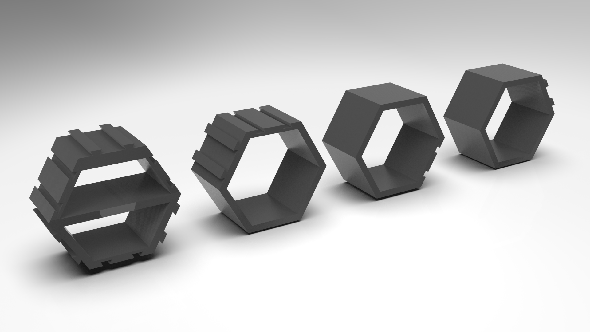 Interlocking Hexagons - Remixed Options