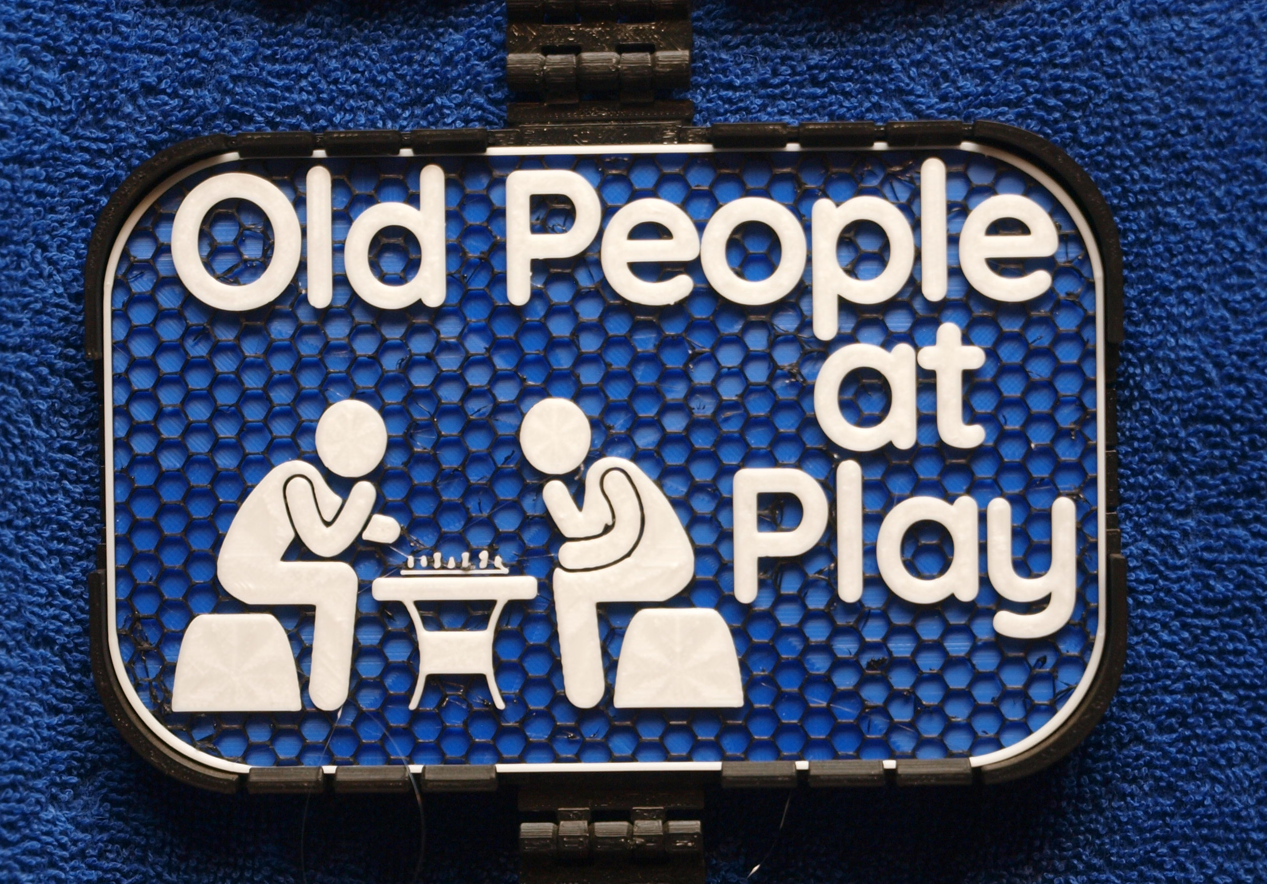 Old People at Play sign