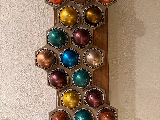 Nespresso Pod Hexagon Wall Mount