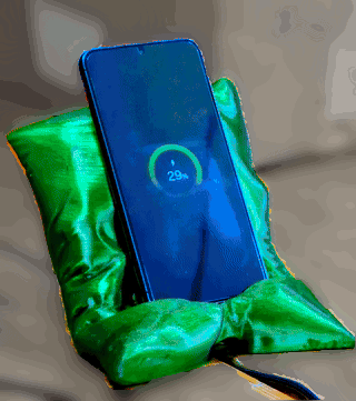 Phone Stand: Pillow Lounger w/ wireless charging and PopSocket-Space