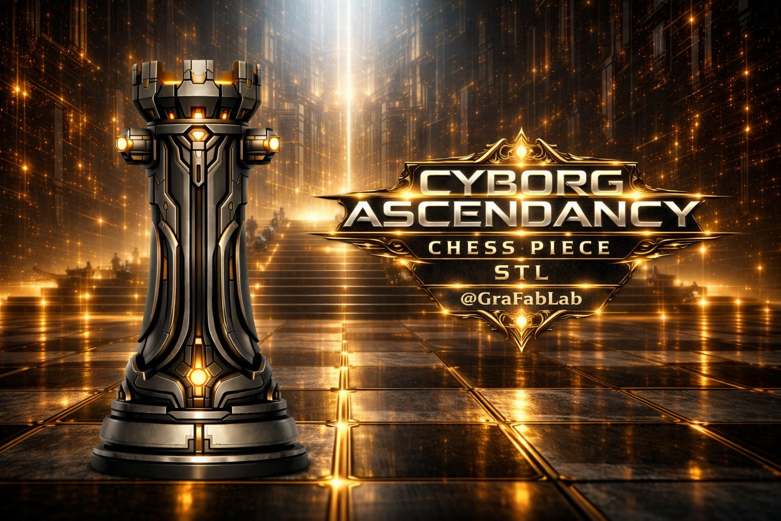 Cyborg Ascendancy "Rook" - chess piece