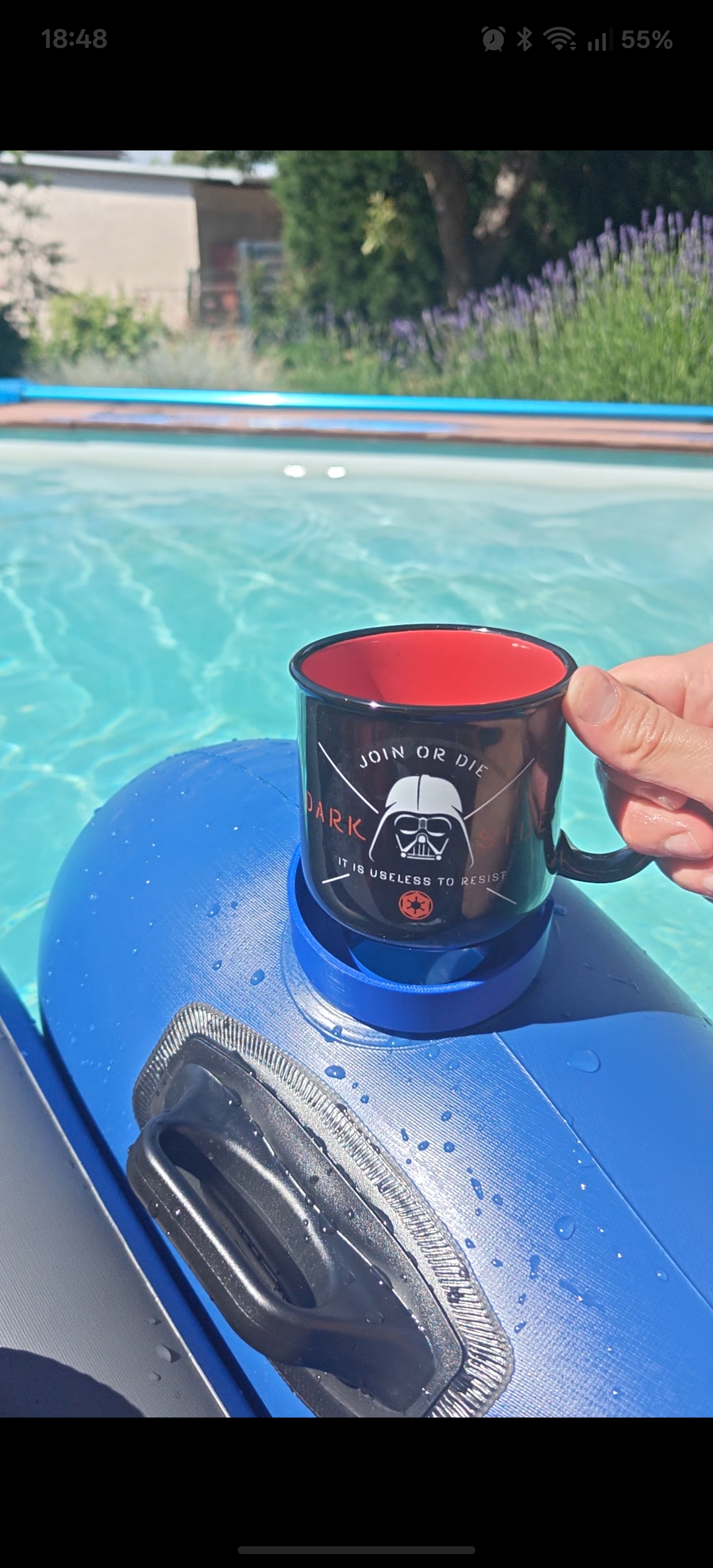 Mug holder for Intex Inflatable armchair