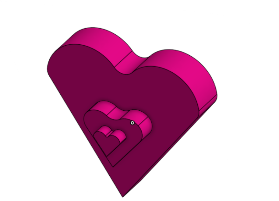 Triple stacked hearts