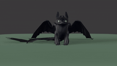 Sitting Toothless Statue — thumbnail 2