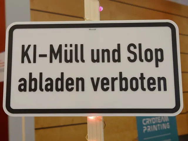 "KI-Müll und Slop abladen verboten"-Schild