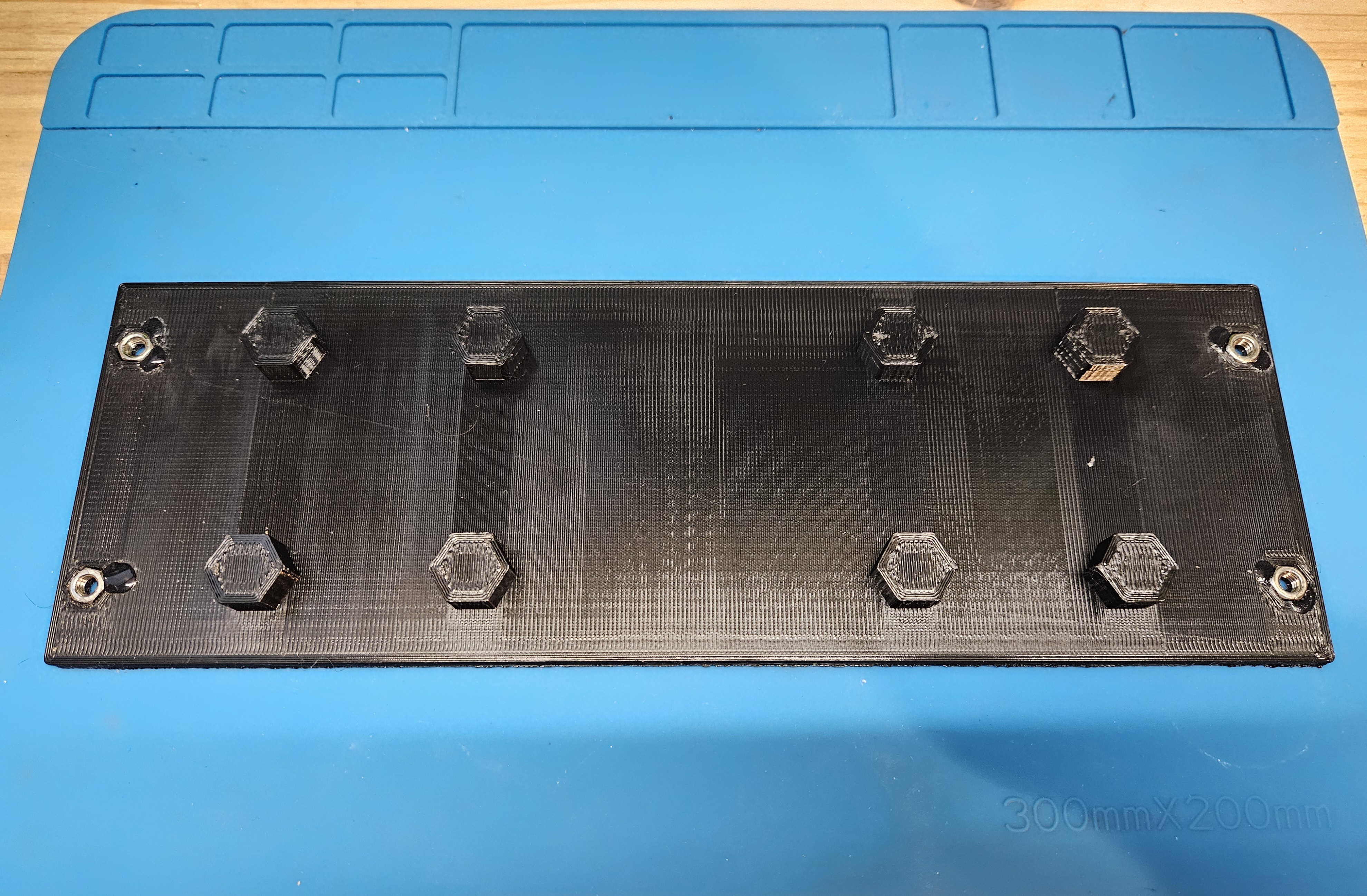 HSW Holder for Bopla Enclosure 240×80 with Embedded M4 Nuts