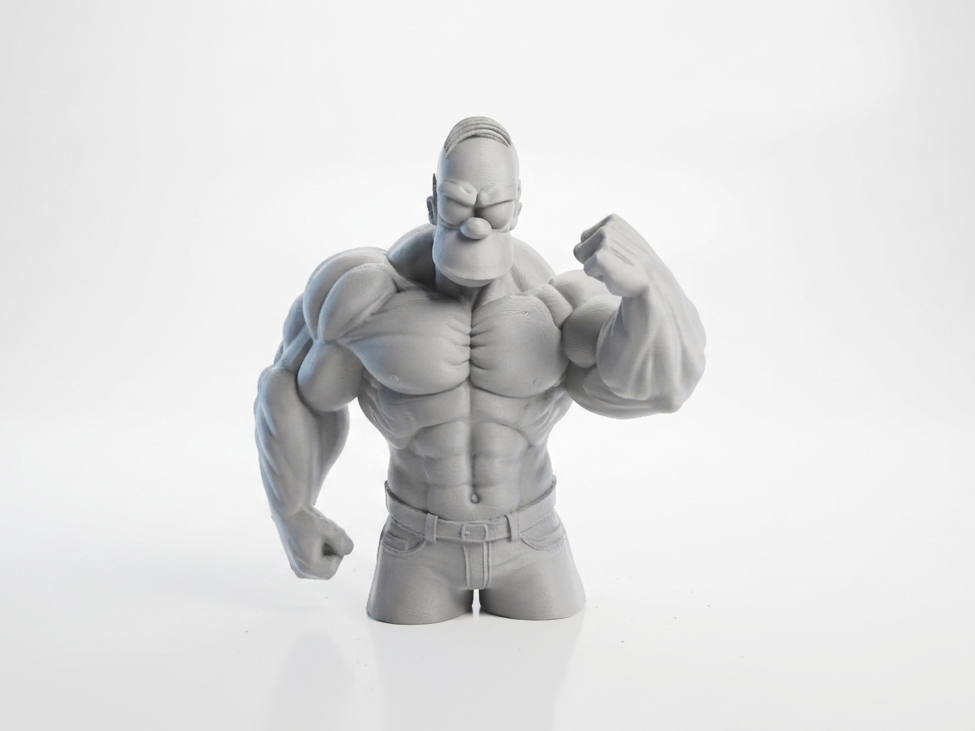 Strong Homer Simpson Figurine Cartoon 3D Printable
