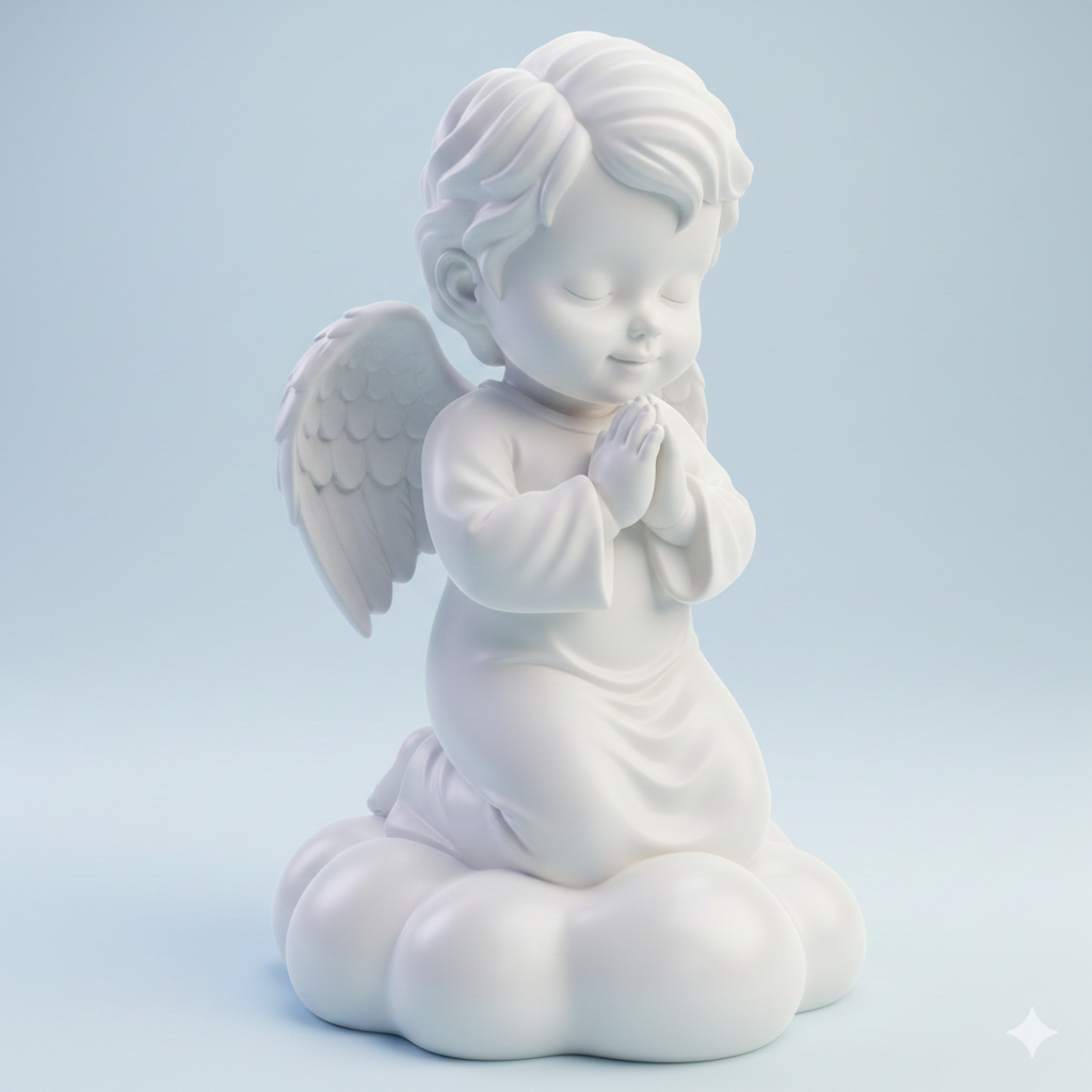 Angel in Prayer 3D model