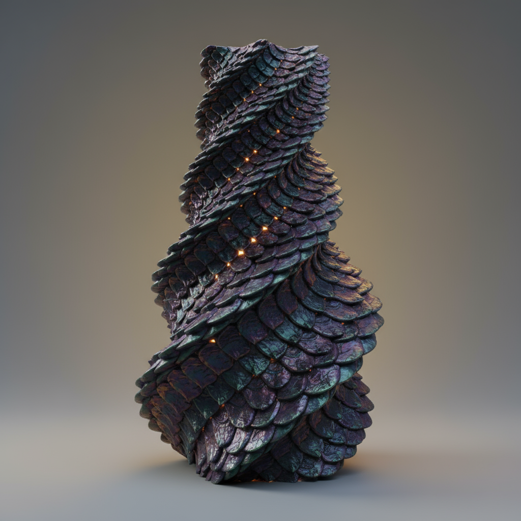 dragon scale vase