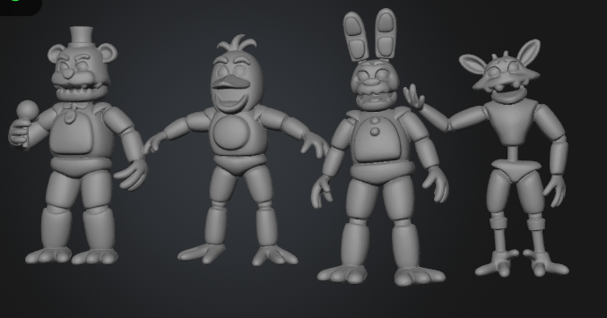 FNAF Core 4 Animatronics Collection – Freddy, Bonnie, Chica & Foxy
