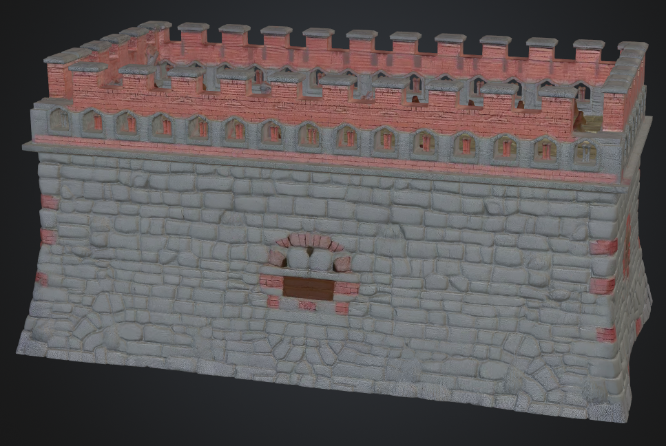 Mauer mit schiessschaten