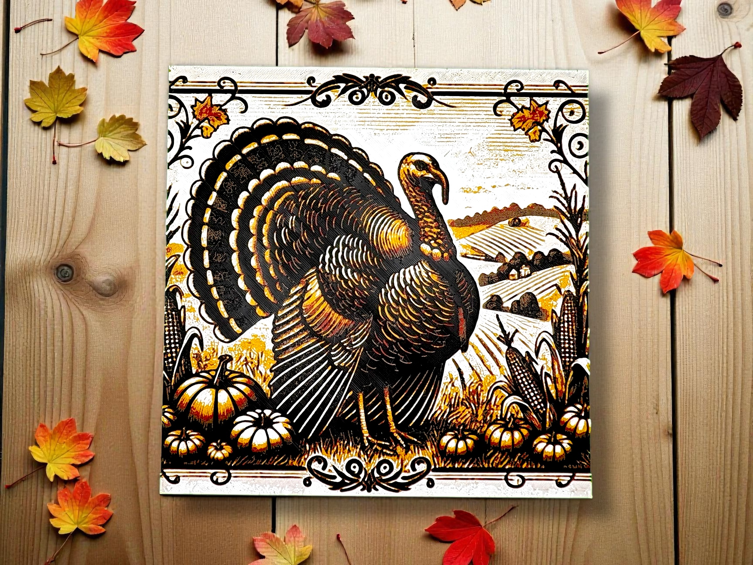 Thanksgiving Turkey Hueforge