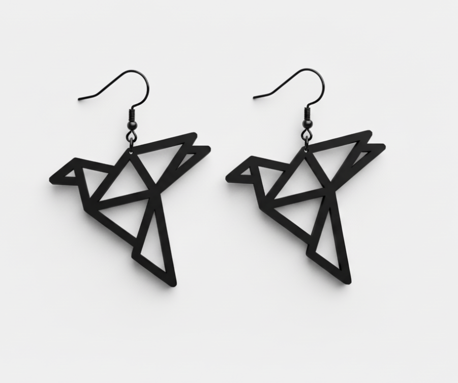Origami Bird Earrings