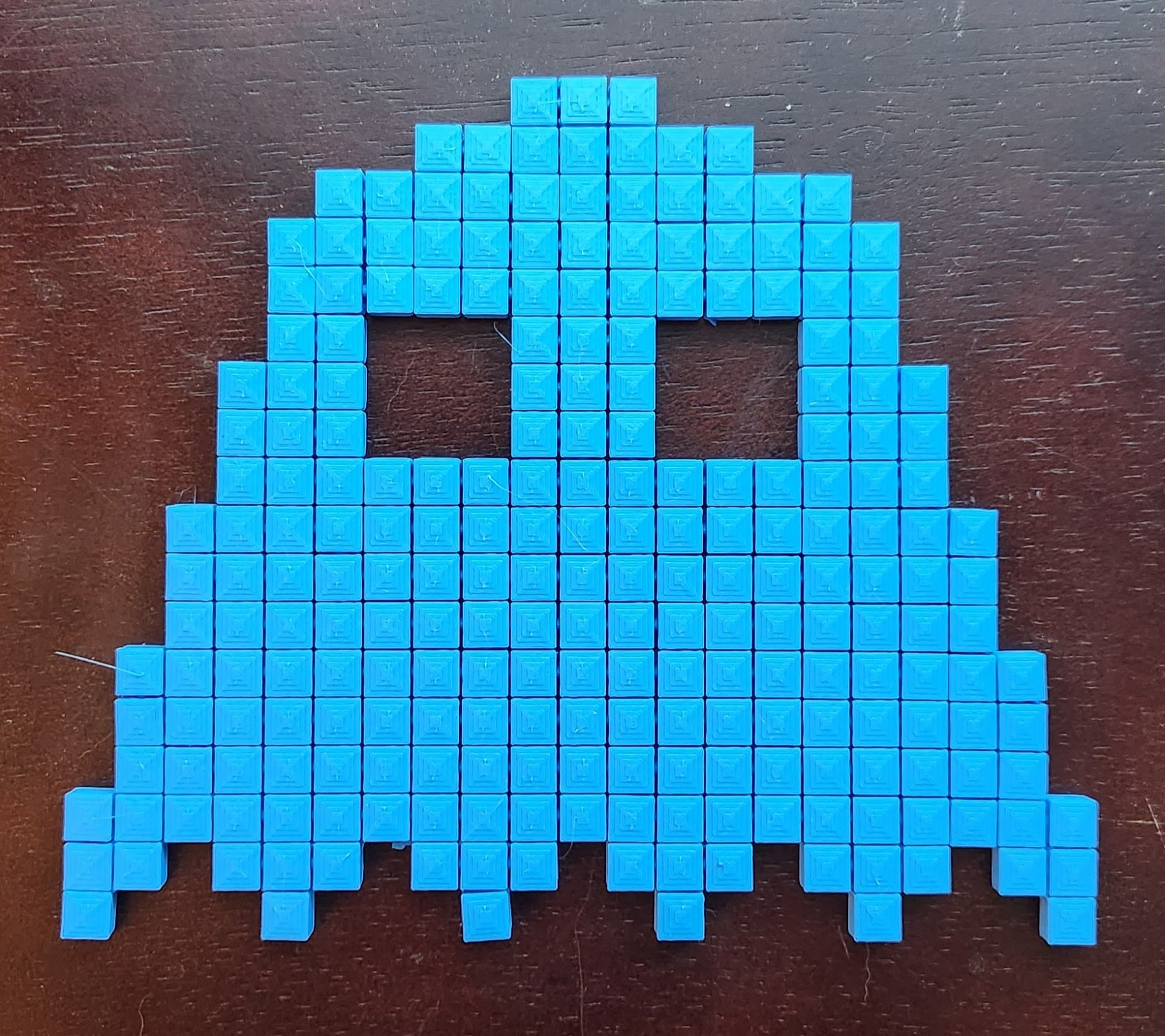 Pixel Ghost Coaster (Flexible, Print-in-Place)