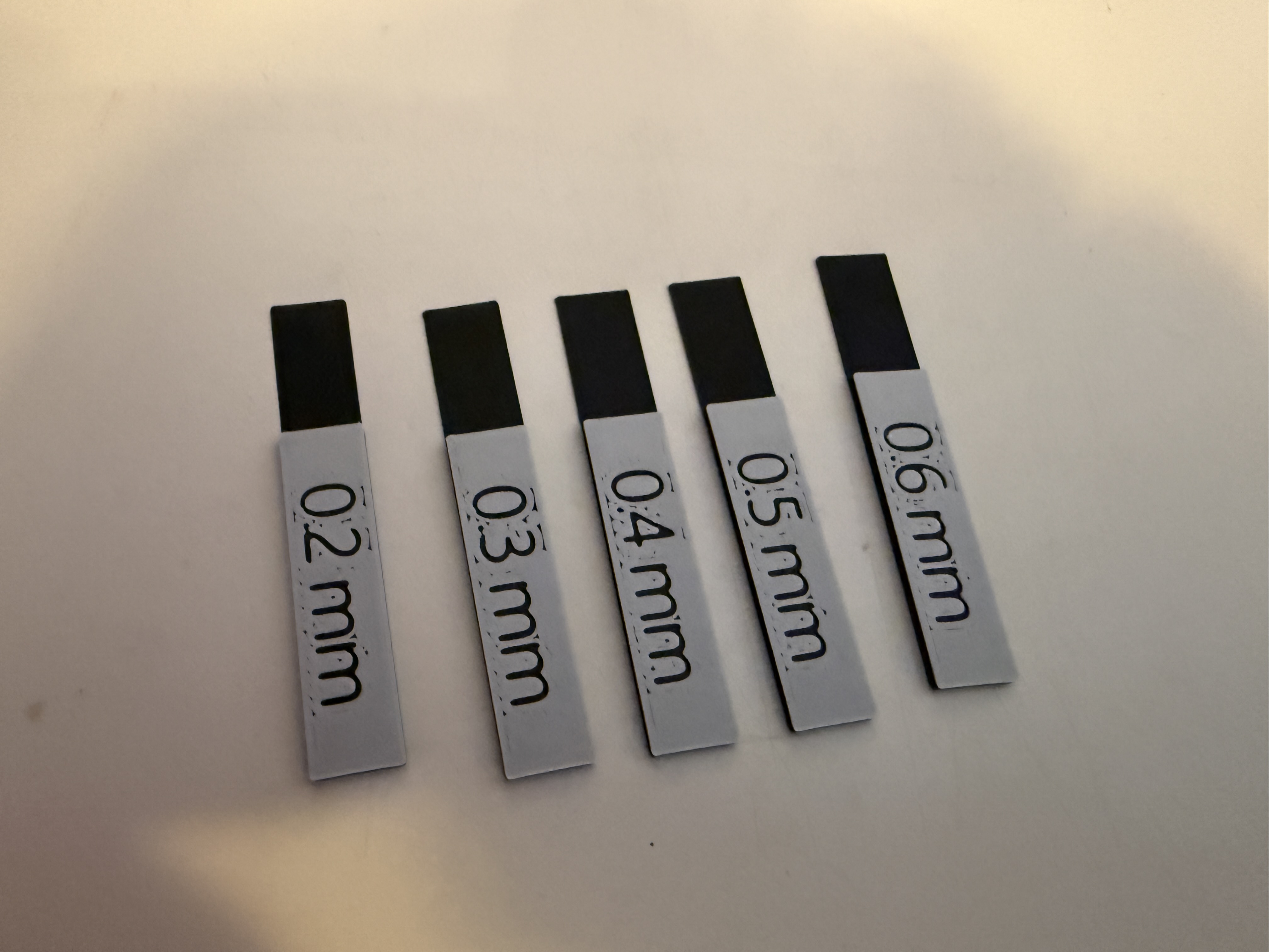 Gap measurement tools 0.2mm to 0.6mm