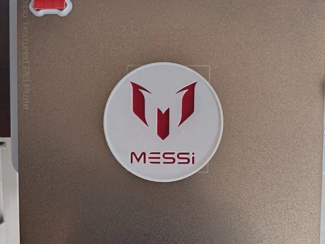 Posa Vasos Logo Leonel Messi (Modelo editable)