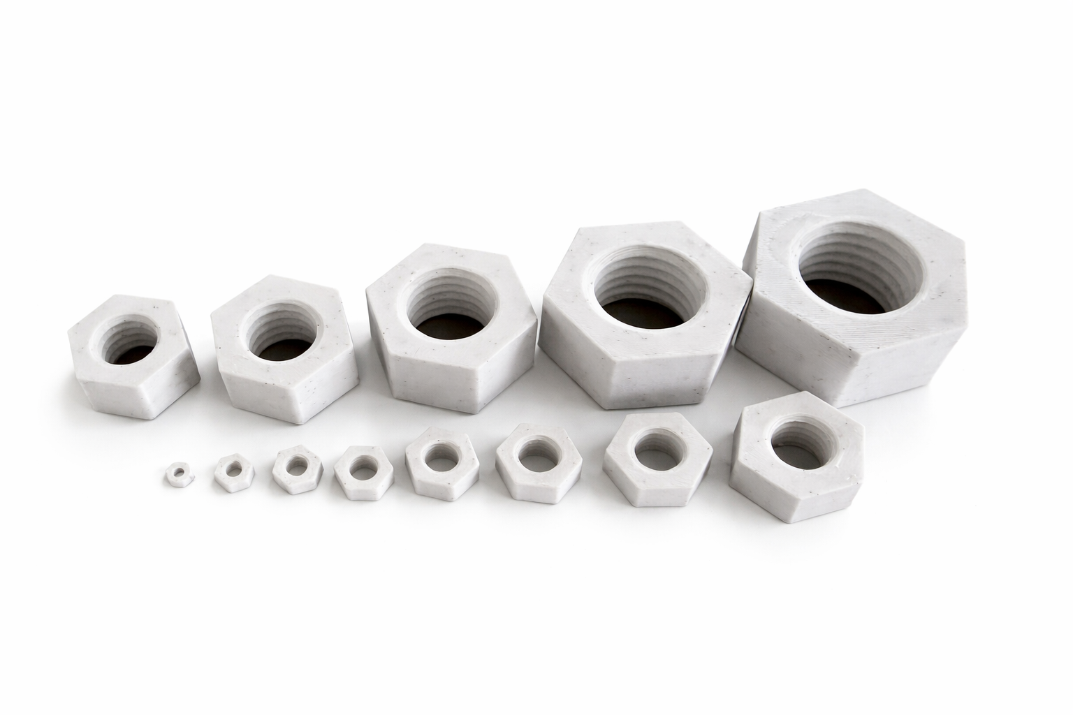 Metric Nuts M2 - M20 Basic Thread Pitch
