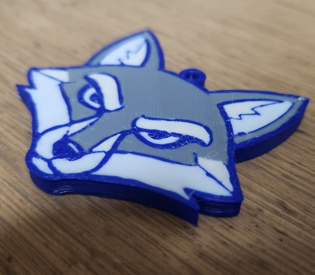 Fox Head Keychain (Multi-Color)