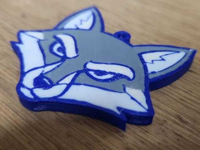 Fox Head Keychain (Multi-Color)