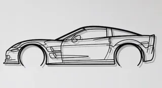 Chevrolet Corvette C6 ZR1 Wall Art