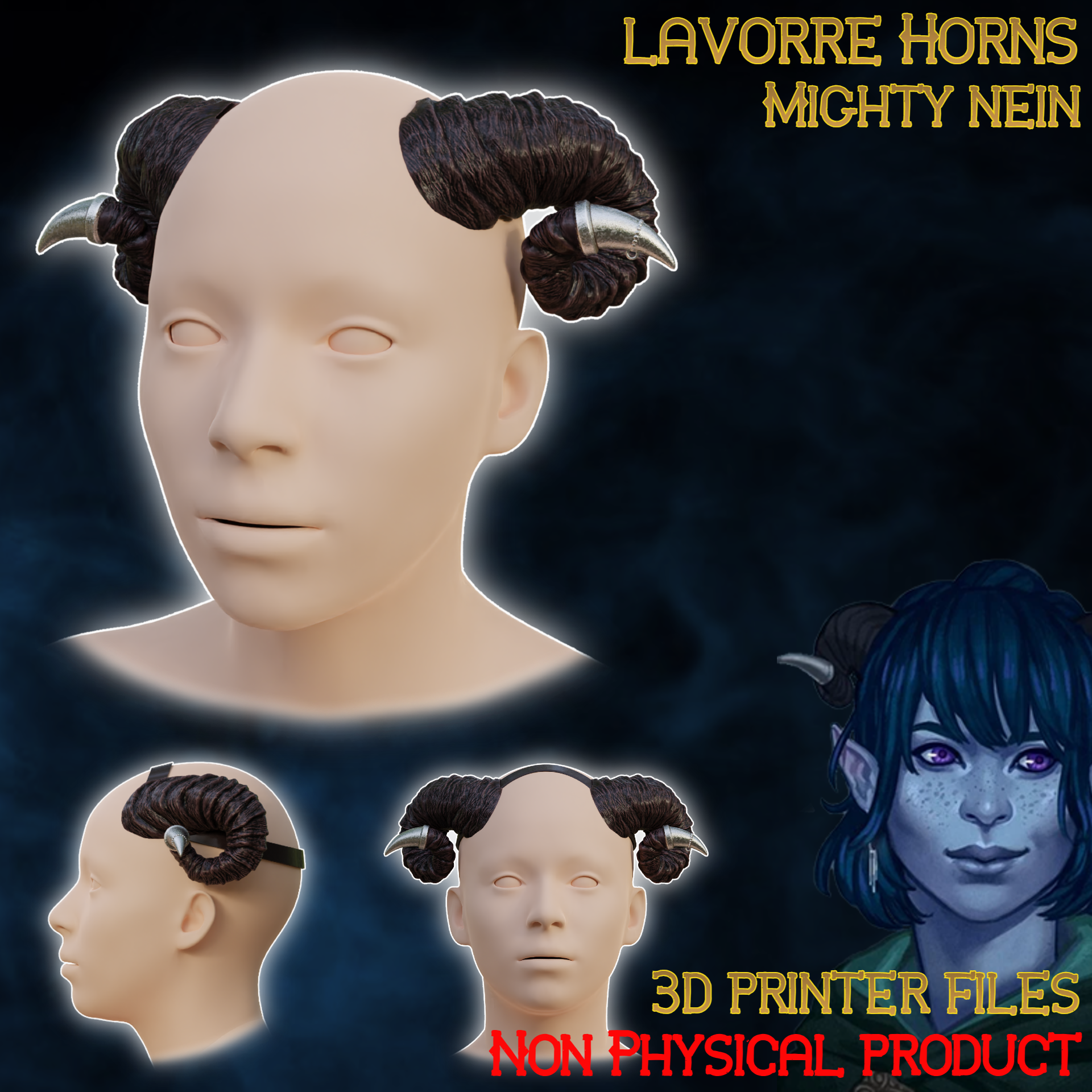 Fantasy Jester Lavorre horns Mighty Nein