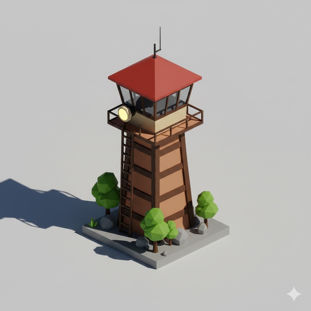 Low Poly Watch Tower