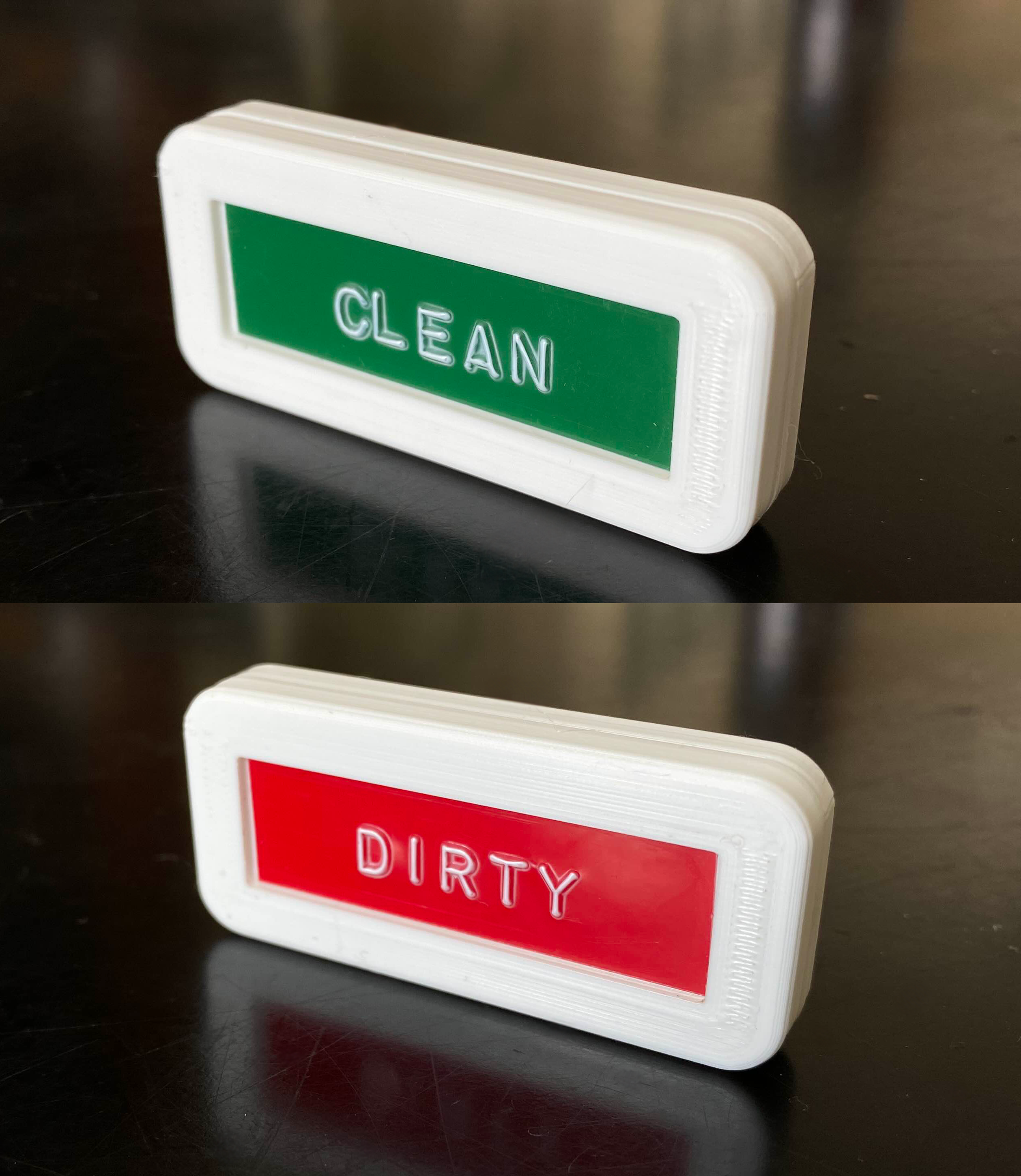 Dymo Label Dishwasher Magnet - Flippable
