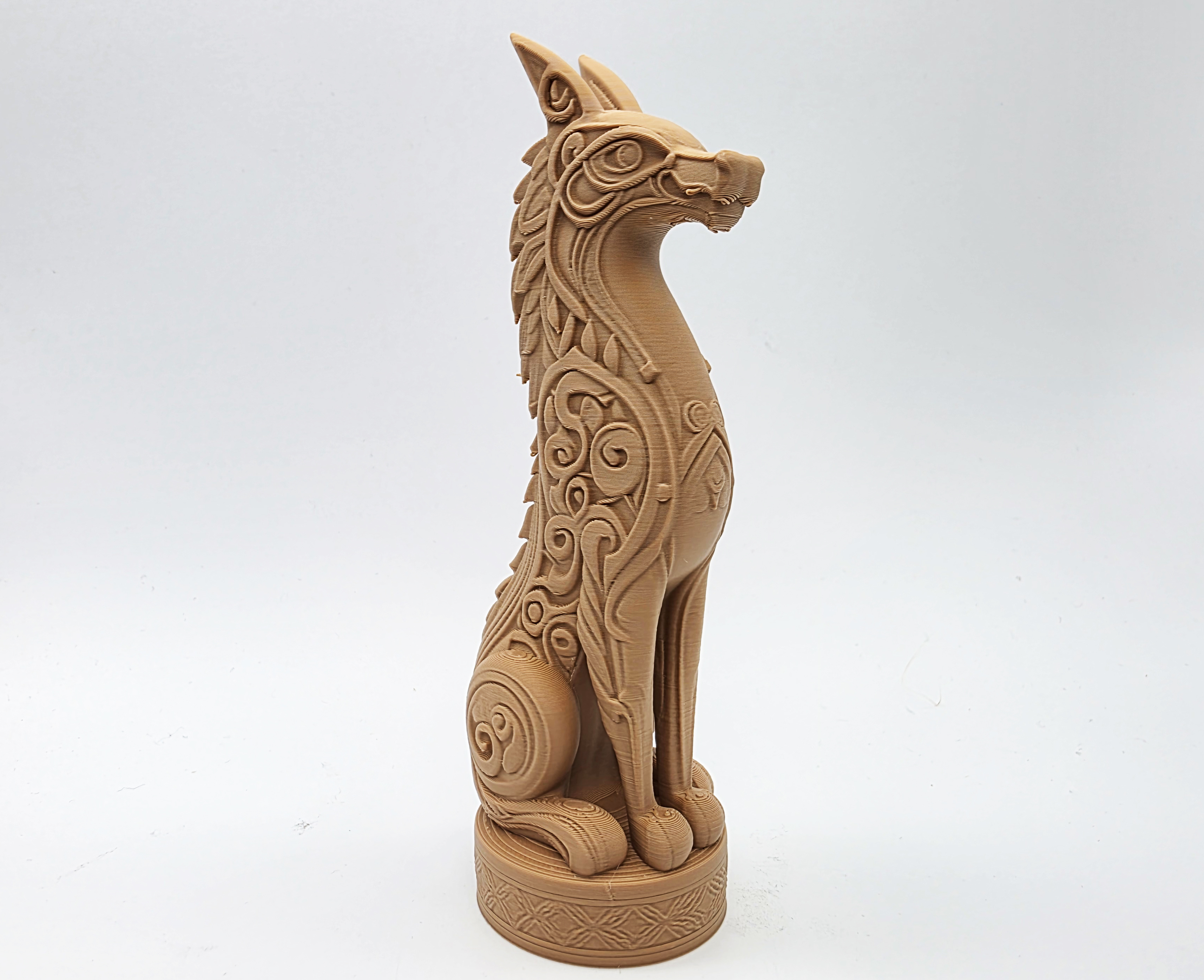 Miniatura 5 do modelo 3D Fenrir Wolf Statue
