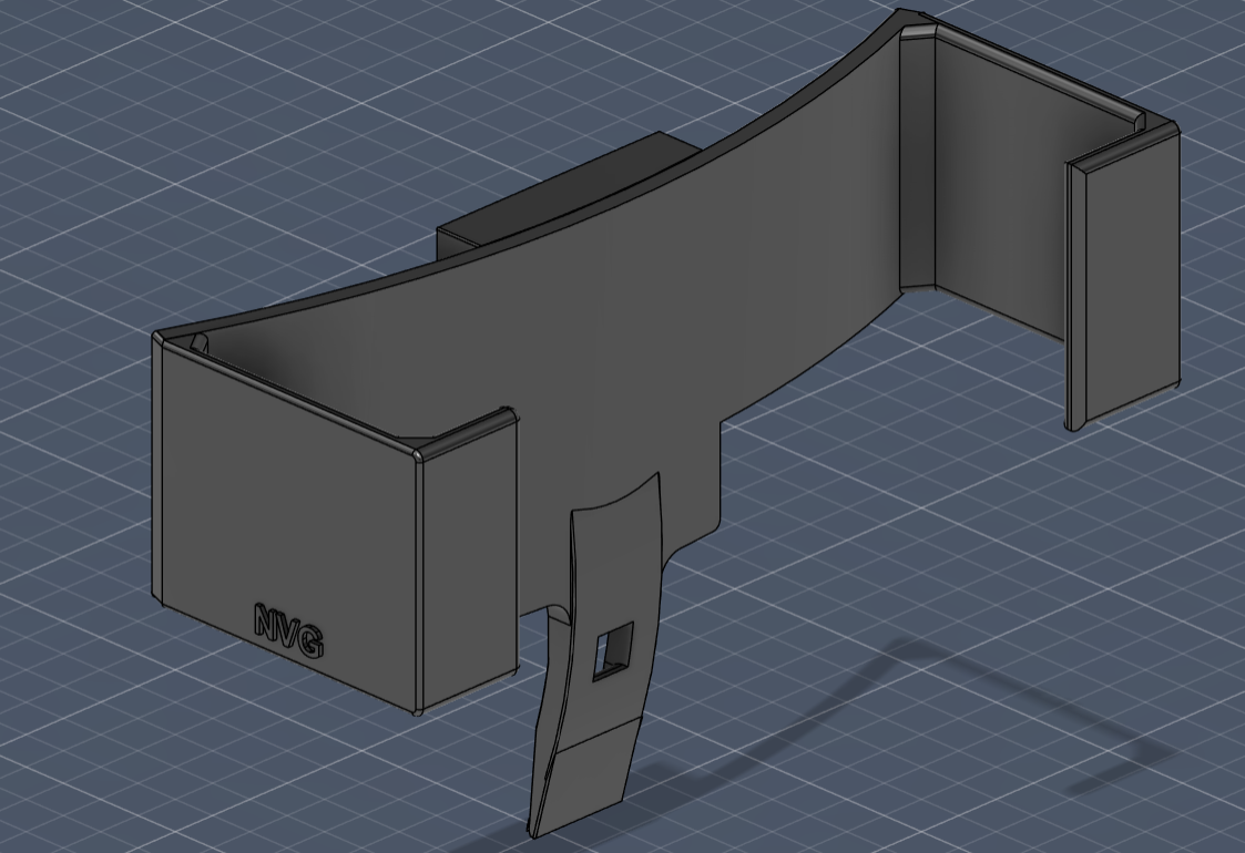 THALES NVG Battery Pack Adapter – ANVIS Rail Interface 3D model