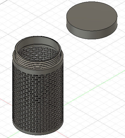Large 3 x 5 Silica Gel / Dessicant Holder with Screw Lid