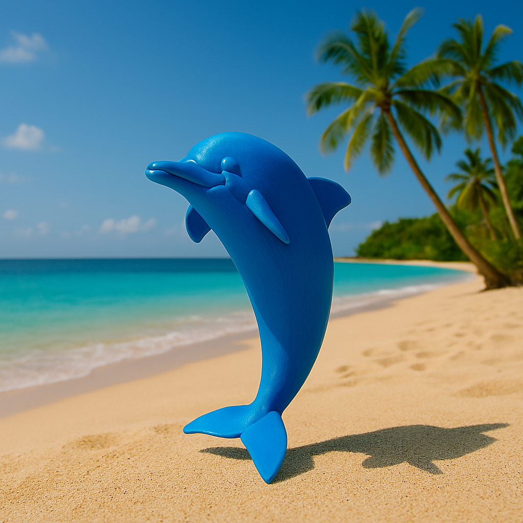 Standing Dolphin-dolphin