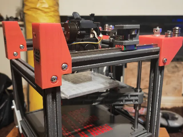 200mm 2020 Extrusion, modified for strength. Used in a DIY Rook 2020 MK2 Printer