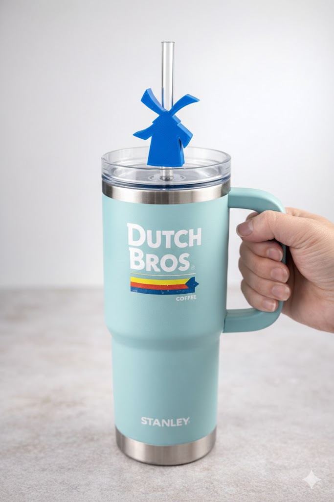 dutch bros straw topper