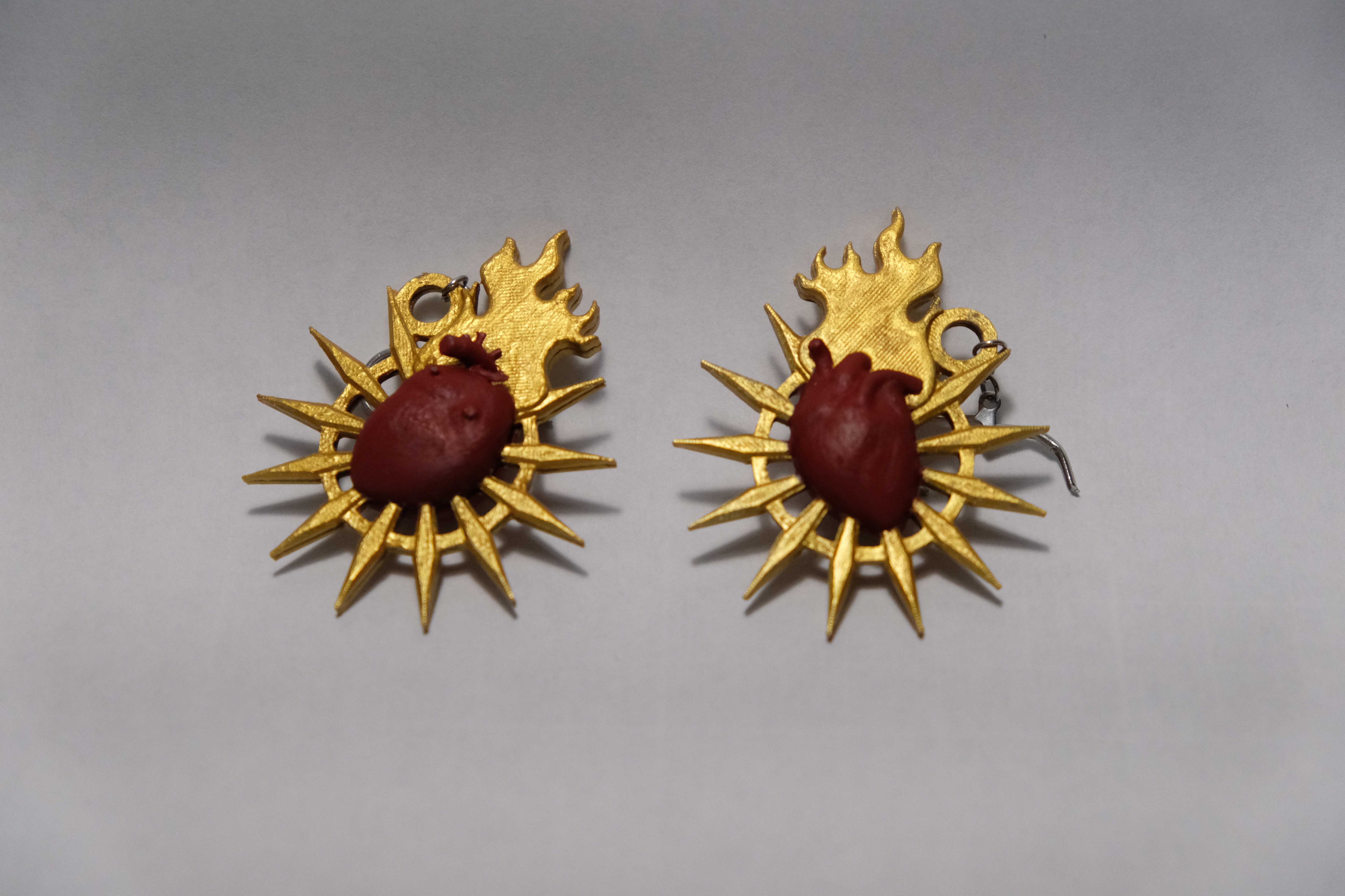 goth, blasphemous inspired earing