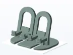 Double phone holder with charging ports
