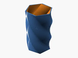 Twist Vase — Spiral Decorative Vase (Customizable)