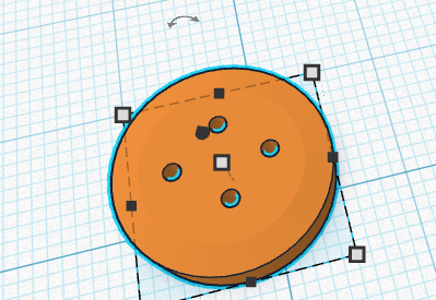 Shirt button with four holes