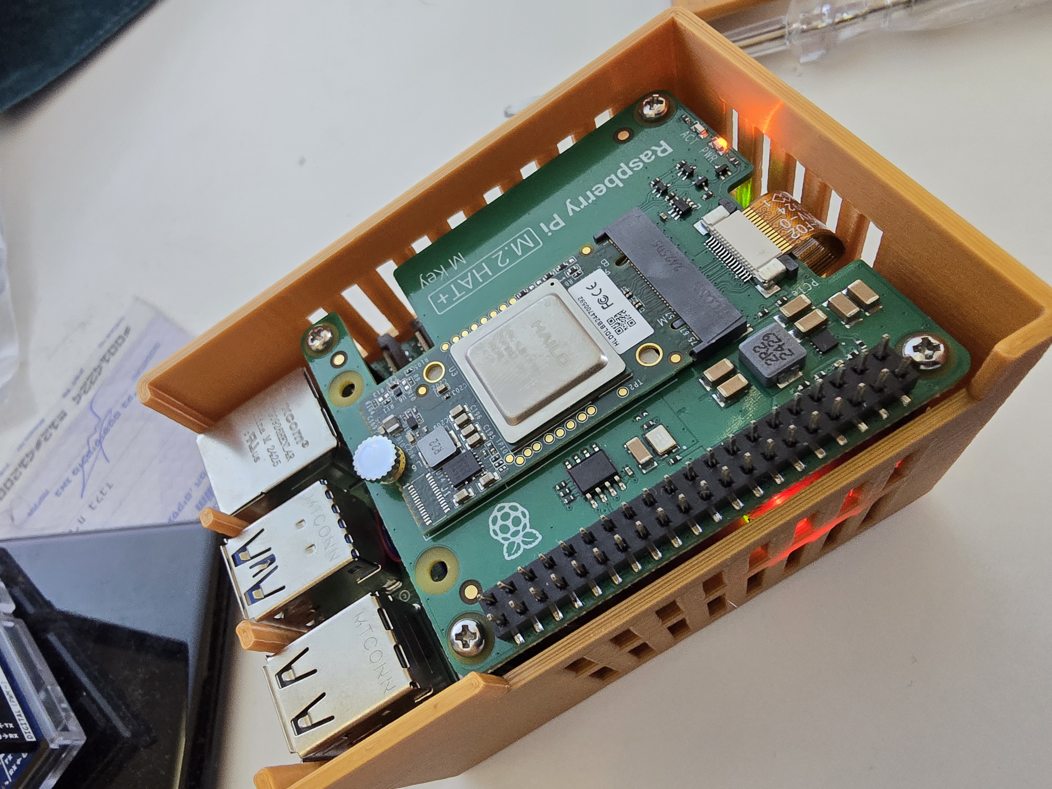 Case for Raspberry Pi 5 with Geekworm/Suptronics X1200 UPS HAT and M.2 HAT+ with GPIO and Pi Camera Access  - Mountable/Standalone — miniatura 6