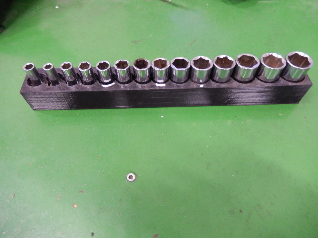 3/8 drive deep socket holder 9-22mm 3D model