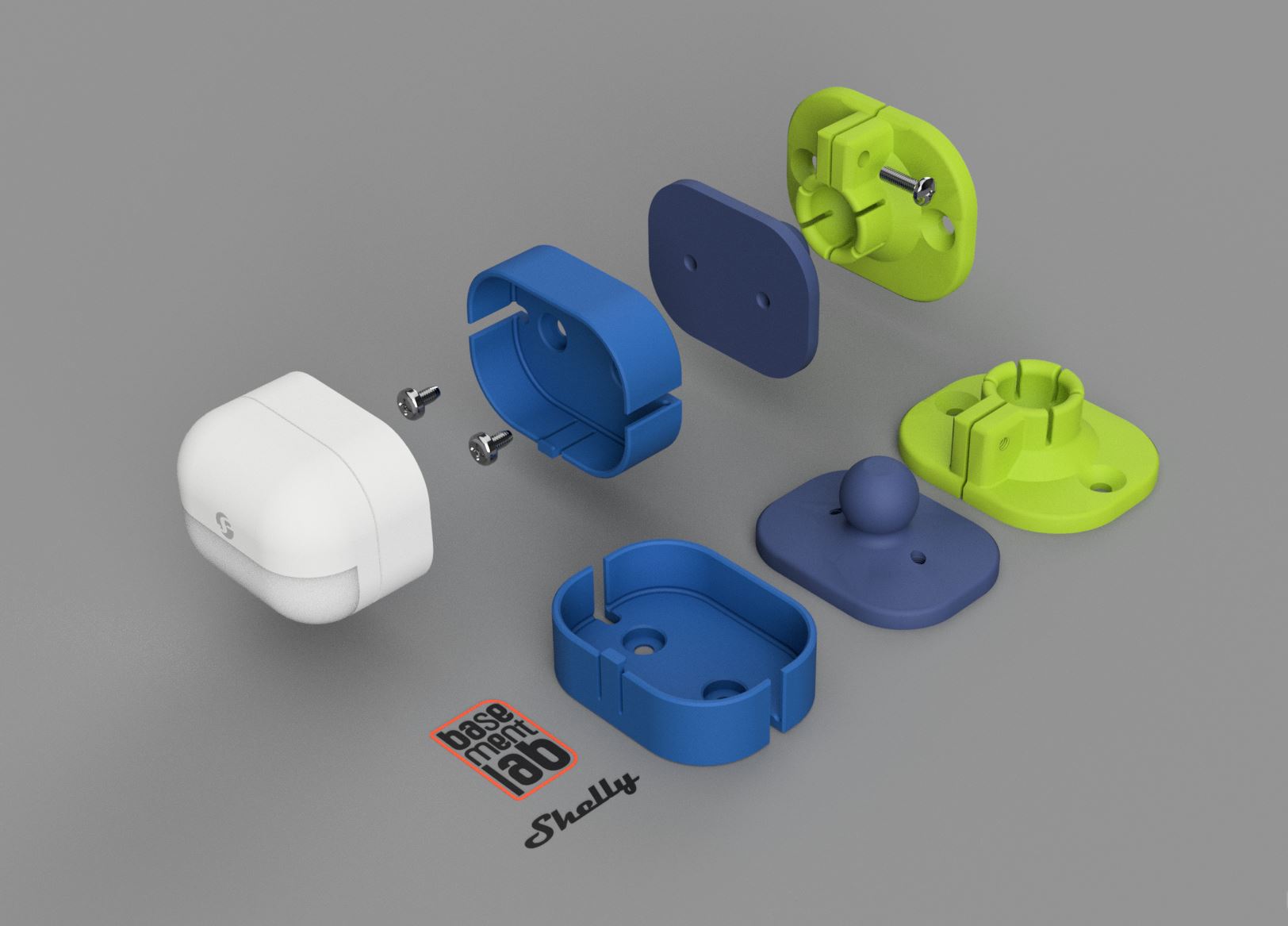Shelly BLU Motion Wall Mount Bracket with adjustable Snap Fit Connection - Staffa di montaggio a parete con attacco a scatto regolabile — miniatura 2