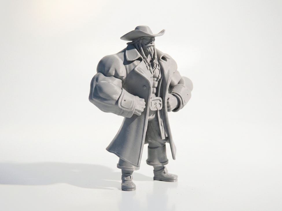 Buff Jack Sparrow Figurine Pirate 3D Printable