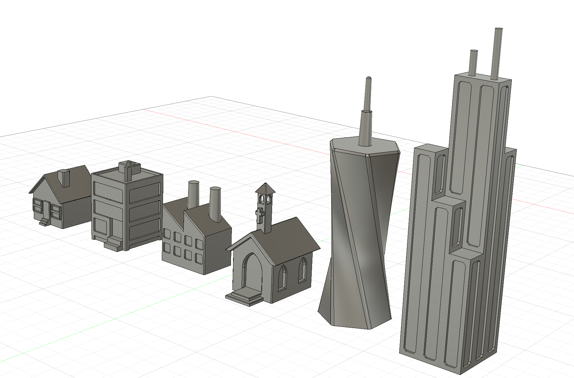 City Chess Set