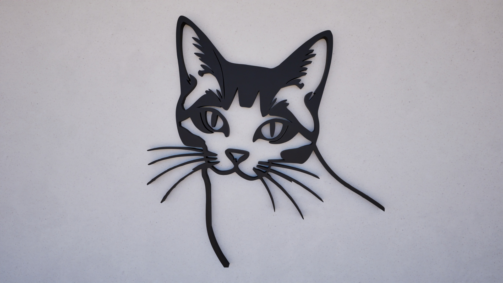 Cat wall mount decoration