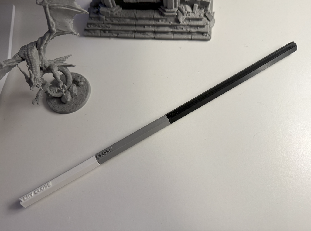 Miniatura 2 do modelo 3D Daggerheart range ruler