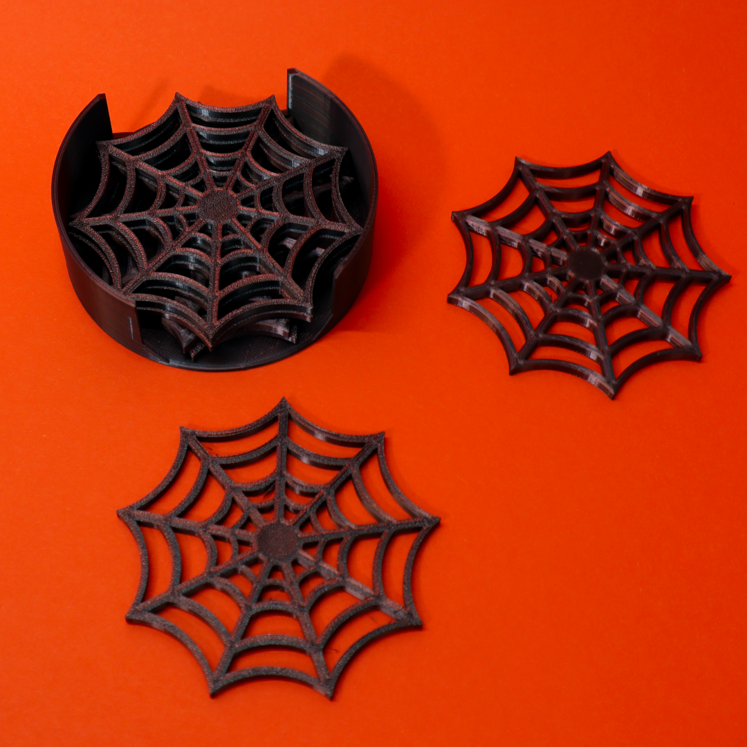 Miniatura 4 do modelo 3D Spider web coaster