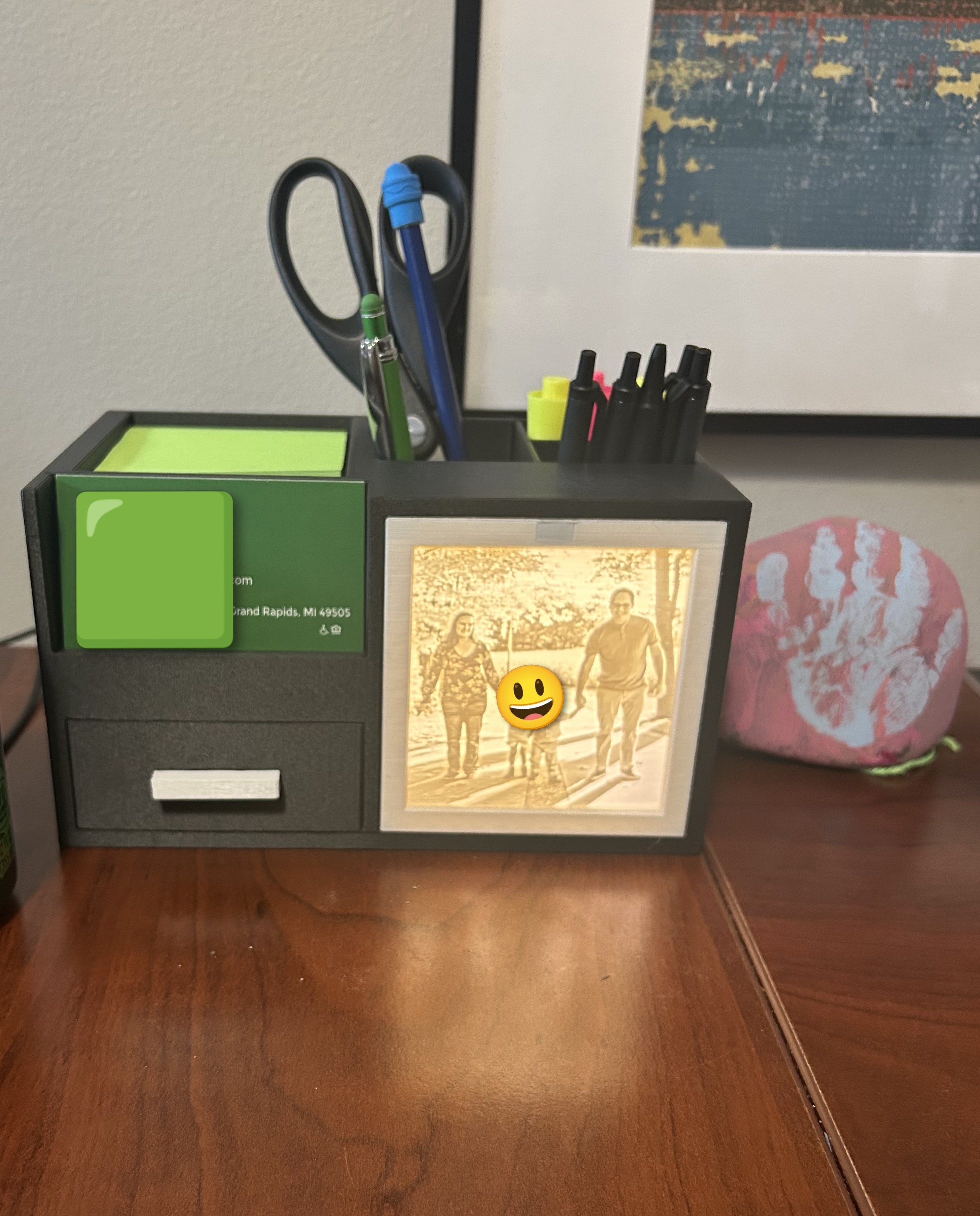 Lithophane Desk Organizer