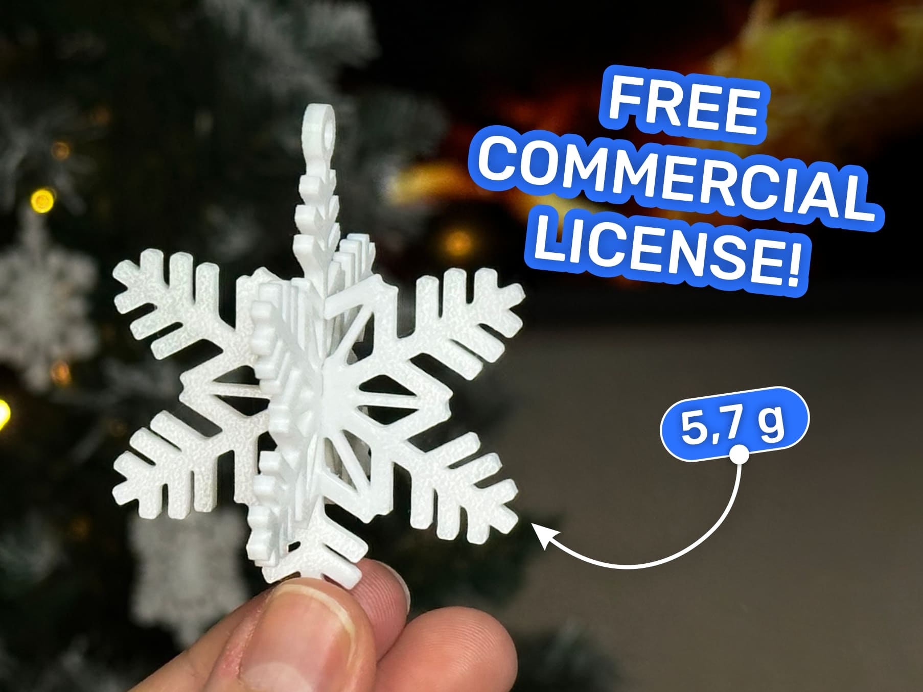 3D Snowflake Puzzle Snap-Fit New Year's decor prt3 - Снежинки новогодний декор ч3