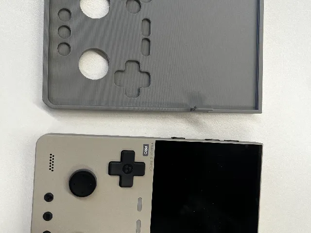 TrimUI Brick Pro Front Cover — Plain + 3 Retro Designs.