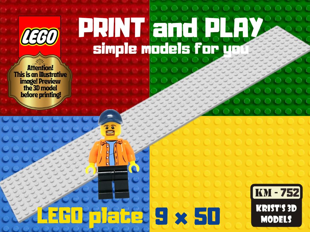 lego plate 9x50