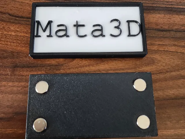 Mata3D Logo Nameplate